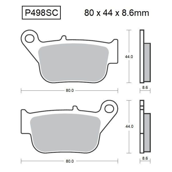 PASTILLAS DE FRENO BAIKOR P498SC KEVLAR SCOOTER