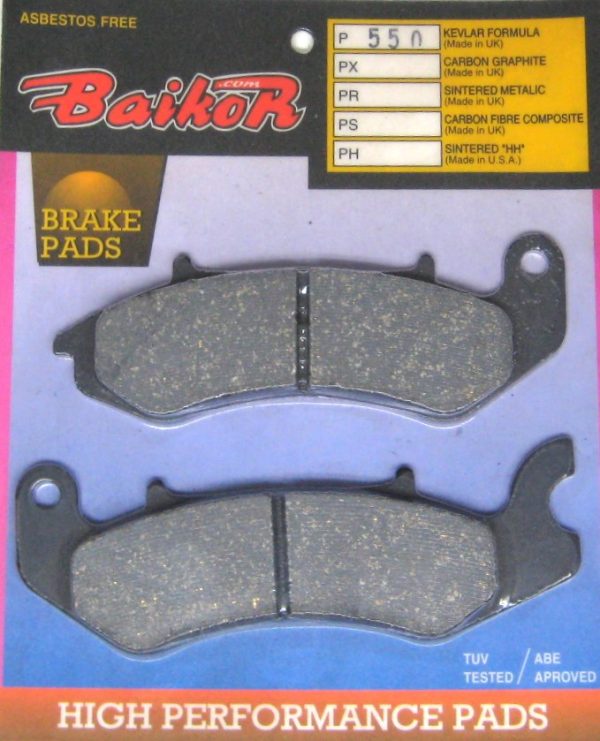 PASTILLAS DE FRENO BAIKOR P550 KEVLAR - Imagen 2