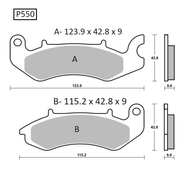 PASTILLAS DE FRENO BAIKOR P550 KEVLAR