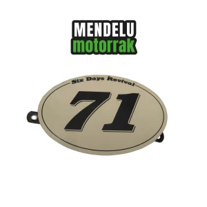 Placa lateral numero 71 Mash 125 Scrambler