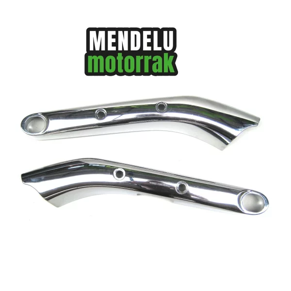 Embellecedores cromados izquierdo y derecho del guardabarros trasero Honda VT 125 Shadow 1999-2007 (VT125). Ref: 80150-KGB-610 / 80160-KGB-610