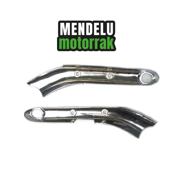 Embellecedores cromados izquierdo y derecho del guardabarros trasero Honda VT 125 Shadow 1999-2007 (VT125). Ref: 80150-KGB-610 / 80160-KGB-610