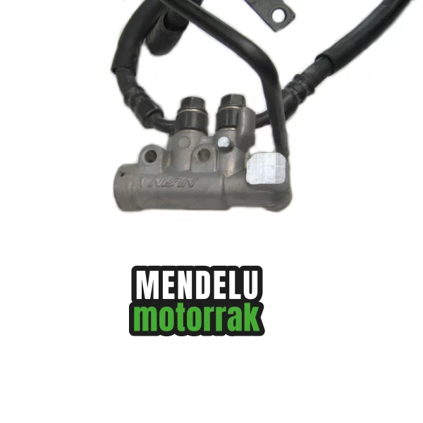 Conjunto latiguillos de freno delantero y trasero repartidor de frenada (válvula de retardo) y tuberías frenos de Honda SH 125 2013-2016 (SH125) NO ABS. Ref: 43311-K01-901 / 43320-K01-901 / 43313-K01-901 / 46300-KTW-901 / 43312-K01-900